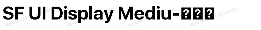 SF UI Display Mediu字体转换
